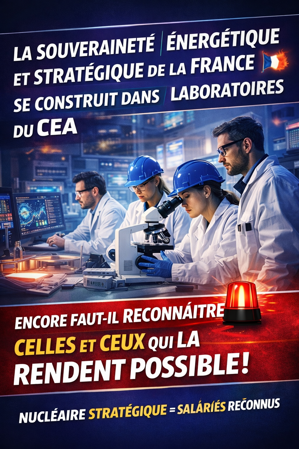 You are currently viewing &nbsp;La souveraineté énergétique et stratégique de la France se construit dans les laboratoires du CEA. Encore faut-il reconnaître celles et ceux qui la rendent possible !
